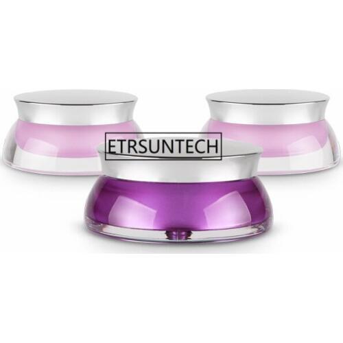 50pcs 15g 30g Acrylic Container Packing Cosmetics Refillable Bottles Empty Capsule Bottle for Cosmetic Cream Sample jar F2449
