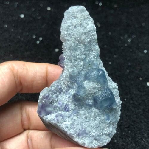 52.7g natural blue-green fluorite mineral ring vein healing teaching specimen stone decoration collection ornaments