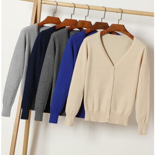 6XL Plus Women Casual Solid Knitted Sweater 2021 Autumn New Long Sleeve V-Neck Single Breasted Loose Cardigans 16 Candy Colors