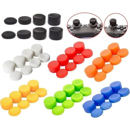8PCS Enchanced Analog Joystick Grips for PS5 PS4 PS3/2 XBOX SERIES S/X ONE/360 Controller Silicone Protective Cover Caps