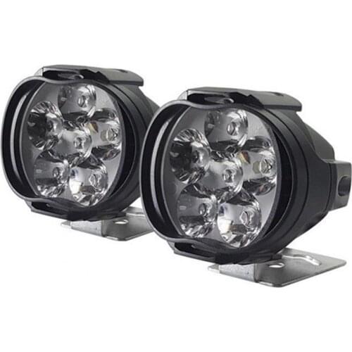 80% Hot Sell 2Pcs Universal Car Motorcycle Waterproof LED External Fog Lights Headlight Lamp