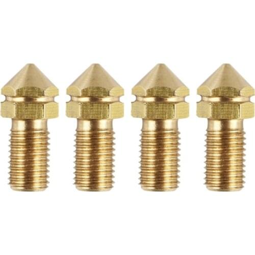 85DD High Temperature Resistance M3 Brass Nozzle 0.4mm for 3D Printer Ultimaker3 3.0mm Consumables X4PCS