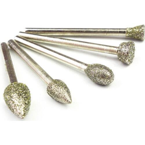 5pcs diamond grinding wheels Abrasive tools disc burs dremel rotary tool accessories polishing burr stone ferramentas eletrica
