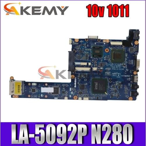 Akemy 0KG3VK KG3VK for Dell Inspiron Mini 10v 1011 Laptop Motherboard LA-5092P N280 tested