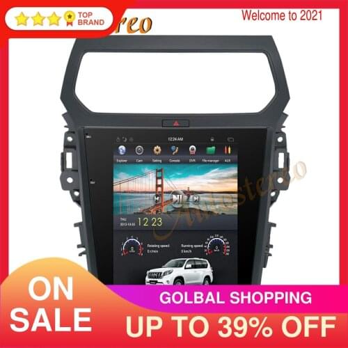 Tesla Style Android 9.0 Car Player GPS Navigation For Ford Explorer 2011-2016 Head Unit Multimedia Player Radio Tape Recorder HD