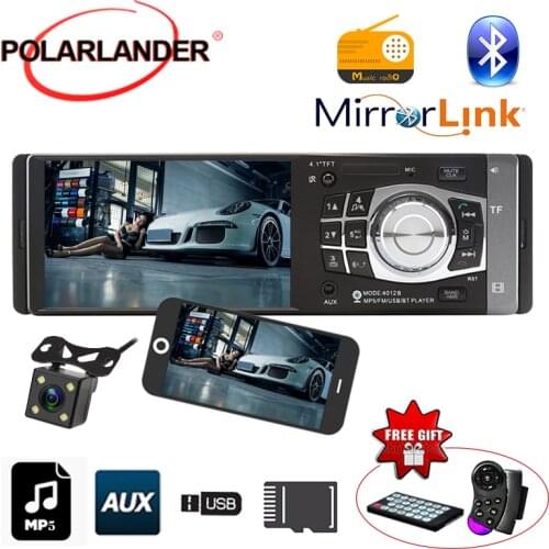 Autoradio radio cassette player 4.1 inch HD TFT car radio 12V car audio mp4 mp5 stereo 1080P SD/USB/AUX IN one din auto tapes