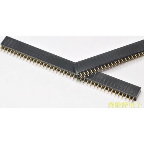 Free shipping female double spacing 2.54MM 2 * 40P whole package 40