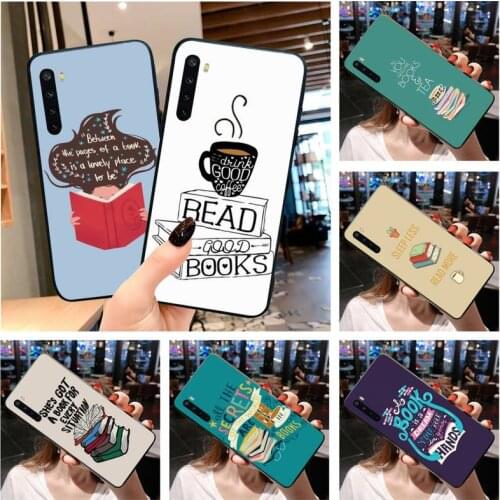 Reading Books Tea Phone Case for Xiaomi Mi Note 10 Lite Mi 9T Pro xiaomi 10 10 CC9 Pro