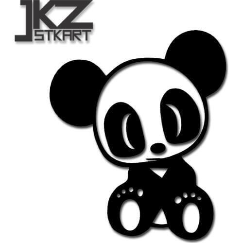JKZ STKART Vinyl Die Cut Stickers Decals Cute Baby Panda 14 x 12 cm ATV Car Motor Bike Truck Helmet Decorated Stickers