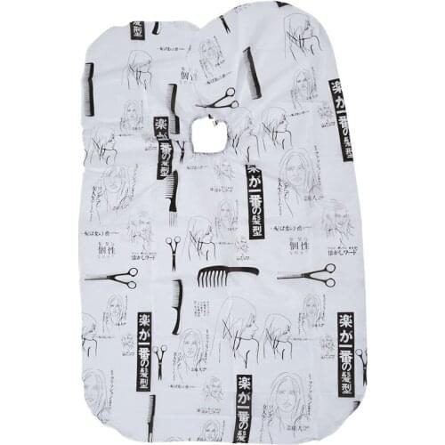 Quality Hair Salon Cape Haircut Barber Gown Hairdressing Apron Hairdressing Supplies Black+White