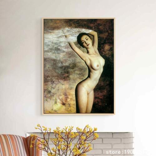 No frame classical figures nude art sexy woman oil painting canvas printings printed on cotton wall art decoration picture