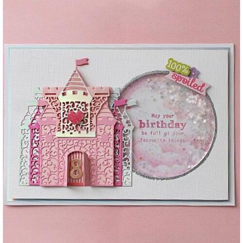 KLJUYP Castle Metal Cutting Dies Scrapbook Paper Craft Decoration dies scrapbooking