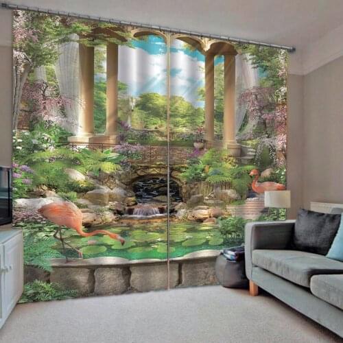Beautiful scenery curtains 3D Blackout Curtains For Living room Bedding room Drapes Cotinas para sala 3d curtains