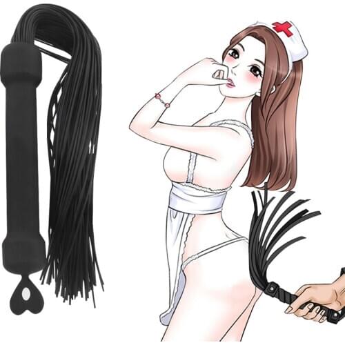 Soft Silicone Flogged Whip BDSM Bondage Adult Babydoll Games Erotic Whip Sex Toys for Women Men SM Toys Fetish Spanking Products
