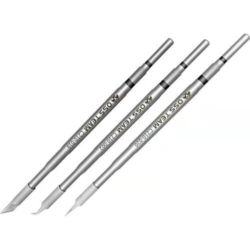 OSS C210 Tips Universal JBC C210 Soldering Iron Tip Cartridges Compatible For Xsoldering T210/Sugon T26 Soldering Station Tools