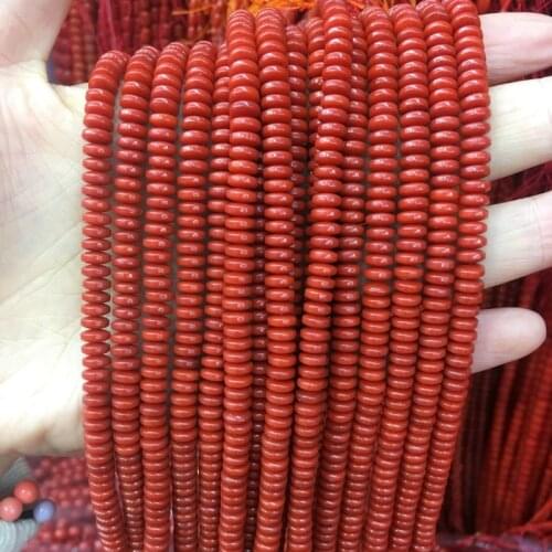 Natural Stone coral beads isolation beads Abacus beads semi-finished loose beads Beaded DIY for bracelet necklace accessorie