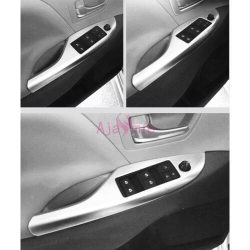 For Toyota Sienna 2011 2012 2013 2014 2015 2016 2017 2018 Chrome Car Styling Interior Window Glass Switch Panel Auto Accessories