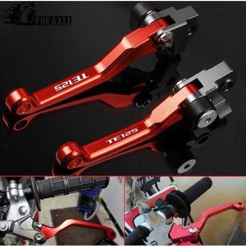 Printing For HUSQVARNA TE125 TE 125 2014 2015 2016 Motorcycle Motorbike Dirtbike Pit Dirt Bike Pivot CNC Brake Clutch Levers