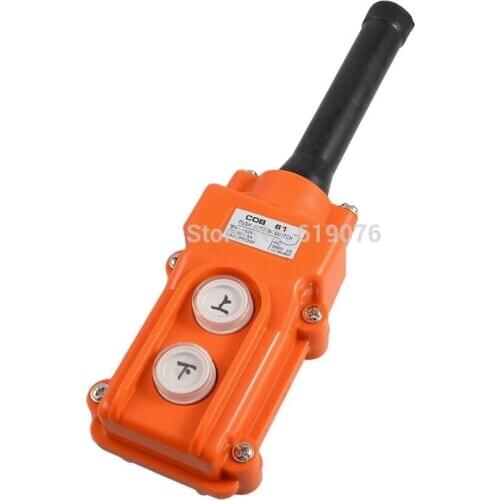 Hoist Crane Pendant Up-Down Rain Proof COB61 Pushbutton Switch AC 250V/500V