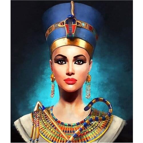 Full square round Diamond Embroidery,queen,egypt Diamond Painting,Cross Stitch,Diamond Mosaic,kits,home Decoration