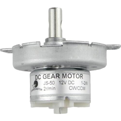 JS-50 DC Gear Motor Electric Motor Regular Shaft 12V/24V DC 2/5/10/100RPM CW/CCW Gear Motor For Smart Device