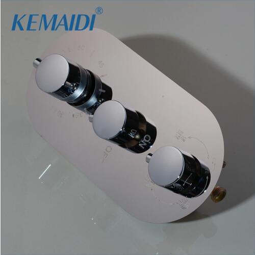 KEMAIDI Shower Mixing Valve Mixer Bathroom Bath Shower Faucet Mixer Valve Wall Mounted Faucets Thermostatic Shower Faucets Valve