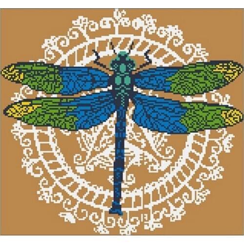 Dragonfly wings patterns Counted Cross Stitch 11CT 14CT DIY Chinese Cross Stitch Kits Embroidery Needlework Sets