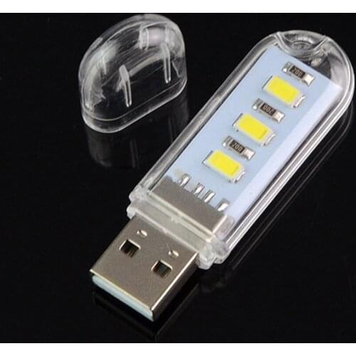 Mini USB LED Light 5730SMD 3/8 LED Book lights Portable Camping Small LED Night light For PC Laptop Computer Notebook Reading