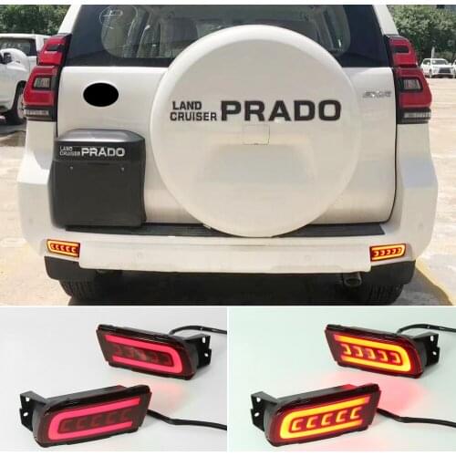 LED Reflector For Toyota Land Cruiser Prado 150 LC150 FJ150 GRJ150 2010 - 2020 Rear Bumper Tail Light Brake Light turn signal