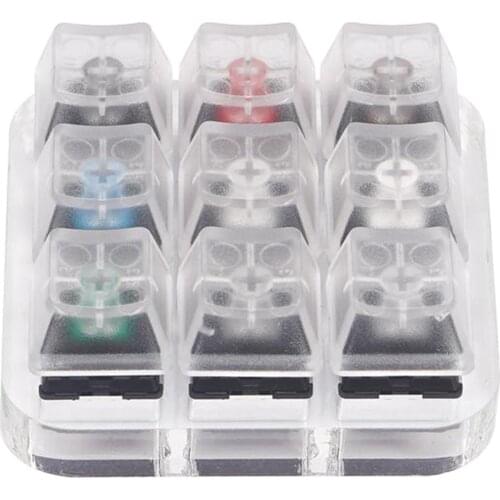 9 Keys Mechanical Keyboard Switches Tester Translucent Keycap Testing Tool