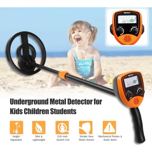 TIANXUN MD-1013 Children Metal Detector Height Adjustable 6.8-inch Search Coil Mini Lightweight Outdoor Metal Finder for Kids