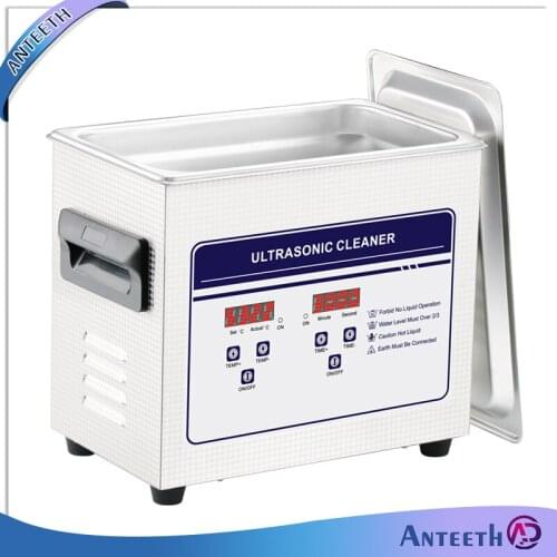 2L Ultrasonic Cleaner Heater Digital Timer Mini Portable Dental Ultrasound Washing Machine Lab For Jewelry