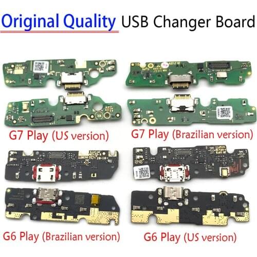 USB Charging Port Mic Microphone Dock Connector Board Flex Cable For Moto G5 G6 Play G7 Power Repair Parts