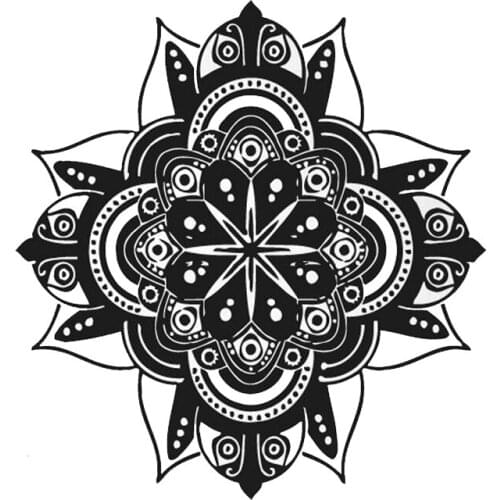 The New Arrival Faith Family Datura Flower Pattern Religious Art Wall Stickers Decals Mural Removable DK-81