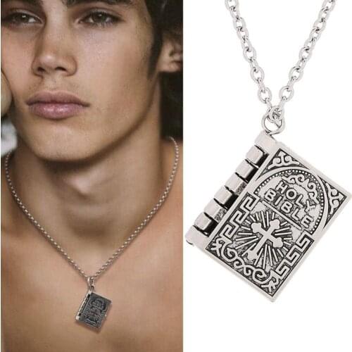 WH Vintage Arabic language Koran Quran Islam Muslim Loket ALLAH Open Book Box Z5B3