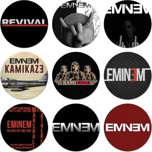 58mm Kamikaze Eminem Icons Pins Badge Decoration Brooches Metal Badges For Clothes Backpack Decoration