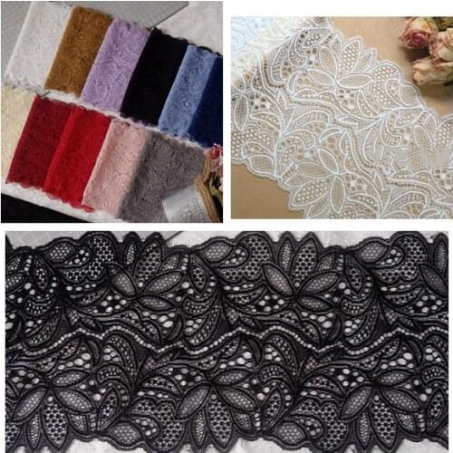 5Yard/Lot 11Colors Soft stretch lace fabric DIY sleeve skirt lace trim wide 16cm clothing bra underwear decorative accessories