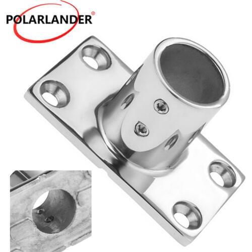 Boats Accessories Marine 90 Degree Hand Rail Fitting Stainless Steel Tube Pipe Rectangular Base Yachts 1" 25mm Marine Fit