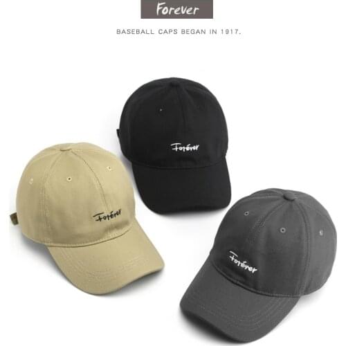 SLECKTON Fashion Baseball Cap for Mens and Womens Peaked Caps FOREVE Embroidery Cotton Visors Hat Casual Snapback Hats Unisex