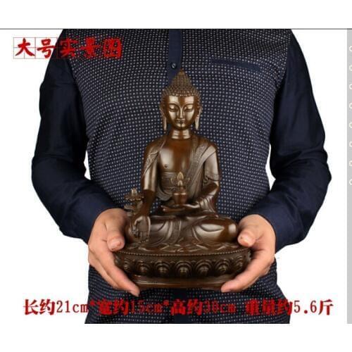 2020 bless family Safety Health luck Talisman #office home shop efficacious Protection Tibetan Buddhism Buddha statue-30CM LARGE
