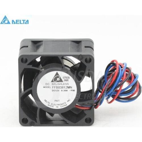 For delta FFB03812MN 3828 3.8cm 38mm DC 12V 0.30A high- speed server inverter cooling fans 38*38*28mm
