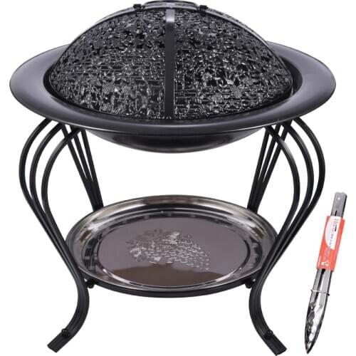 Barbecue Oven Portable Charcoal Brazier BBQ Grill Cooker Multi-Purpose Camp Heating Coal Brazier Outdoor Coal Charcoal Stove