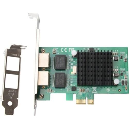 Dual Port Gigabit Network Card PCIE Dual Port Controller Gigabit Network Card for Computer High Speed Network Card