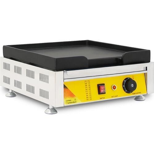 Electric Grill Commercial Griddles Stainless Steel Flat Pan Pancake Maker Grilled Squid Teppanyaki Dorayaki Machine NP-445