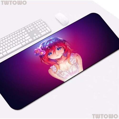 Gaming Mouse-pad New Anime Girl Non-slip Thermal Transfer Softy Desk Mat with Locked Edge for Gamer Anime Mouse Pad XXL