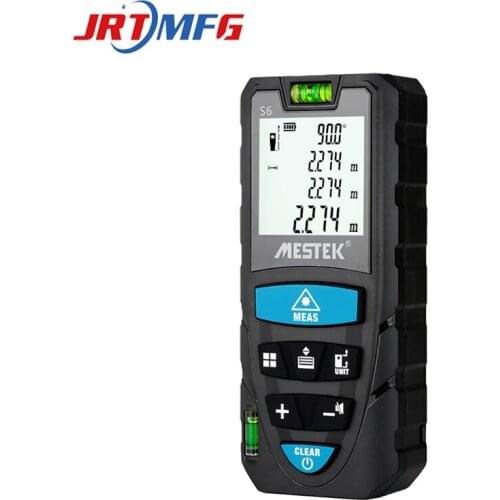 JRTMFG Laser Distance Meter 50m 70m 100m Digital Rangefinder Double Horizontal Bubble Laser Tape Measure Ruler Roulette Tools