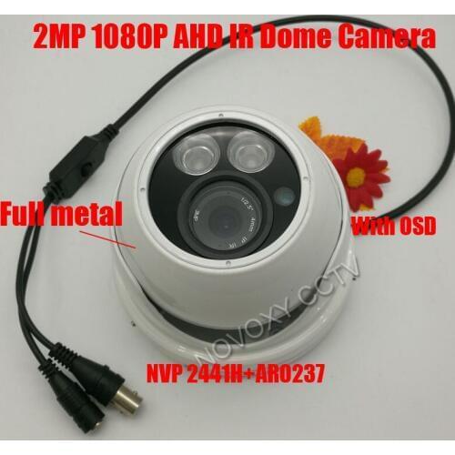 Free shipping 1080p Full metal HD Surveillance CCTV Camera 2MP AHD Camera 1080P Security IR 20M Nightvision Work For AHD DVR