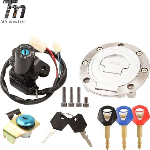For Yamaha YZF R1 2002-2003 2007-2010 R6 2004 2006-2013 FJR1300 2001-2010 Ignition Switch Fuel Gas Cap Seat Lock Key Set