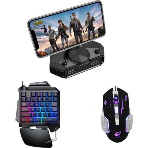 Mobile Bluetooth 5.0 Android PUBG Controller Mobile Controller Gaming Keyboard Mouse Converter For IOS Android Game Peripherals