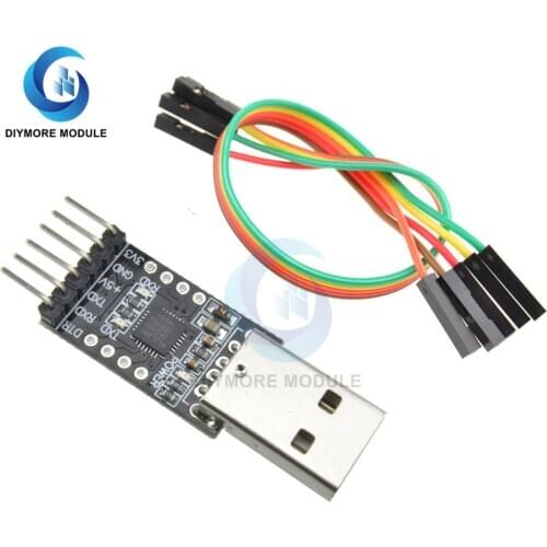 CP2102 USB 2.0 to UART TTL Connector Converter Adapter 6 PIN with Dupont Line Wire Replace FT232 CH340 PL2303